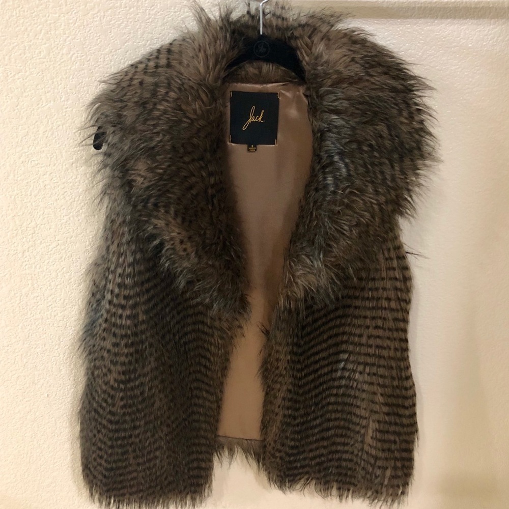 Faux fur vest